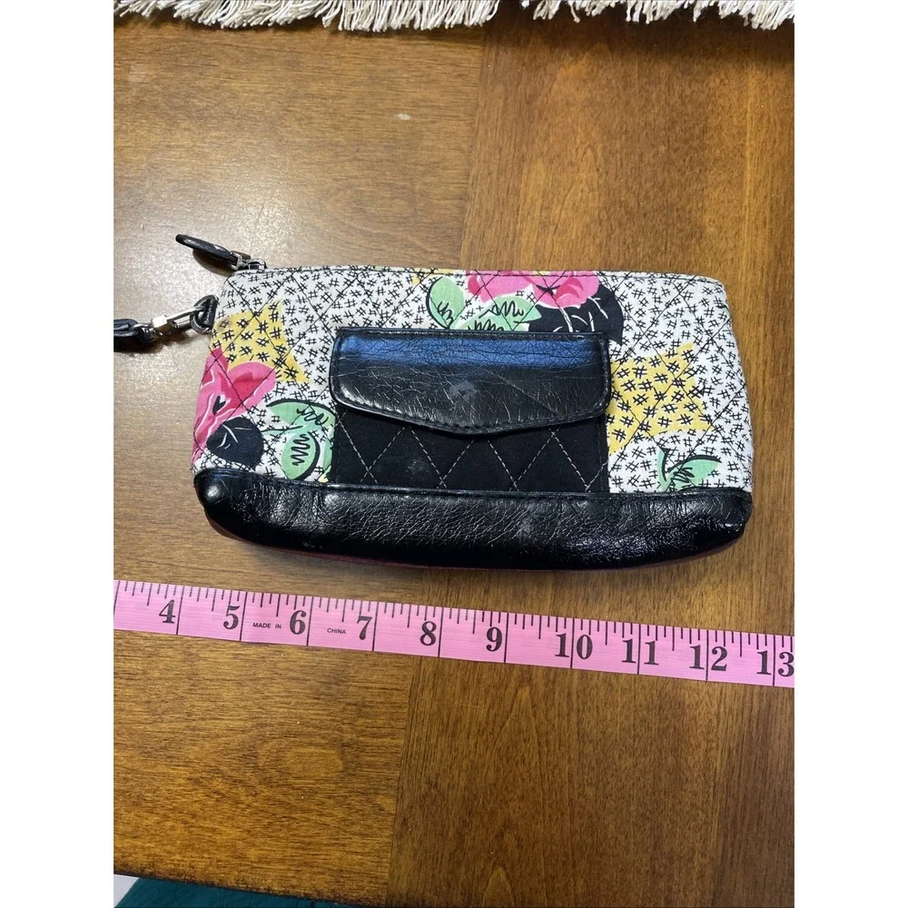 Vera Bradley Quilted Pouch Too Zip Wristlet In Retired Tweed Tulip‎ - Picture 5 of 7